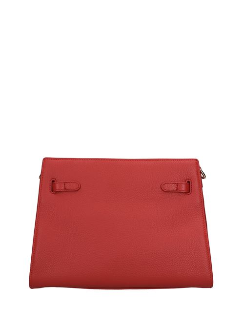 ROCK POKET MED. bag in leather and studs LA CARRIE | 142P-TZ-141-TBLROSSO